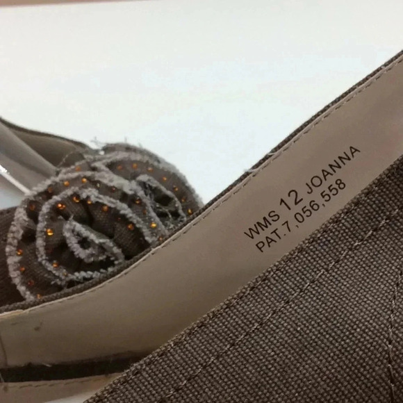Report Brown Canvas Espadrilles Wedge Sandals - Picture 6 of 8